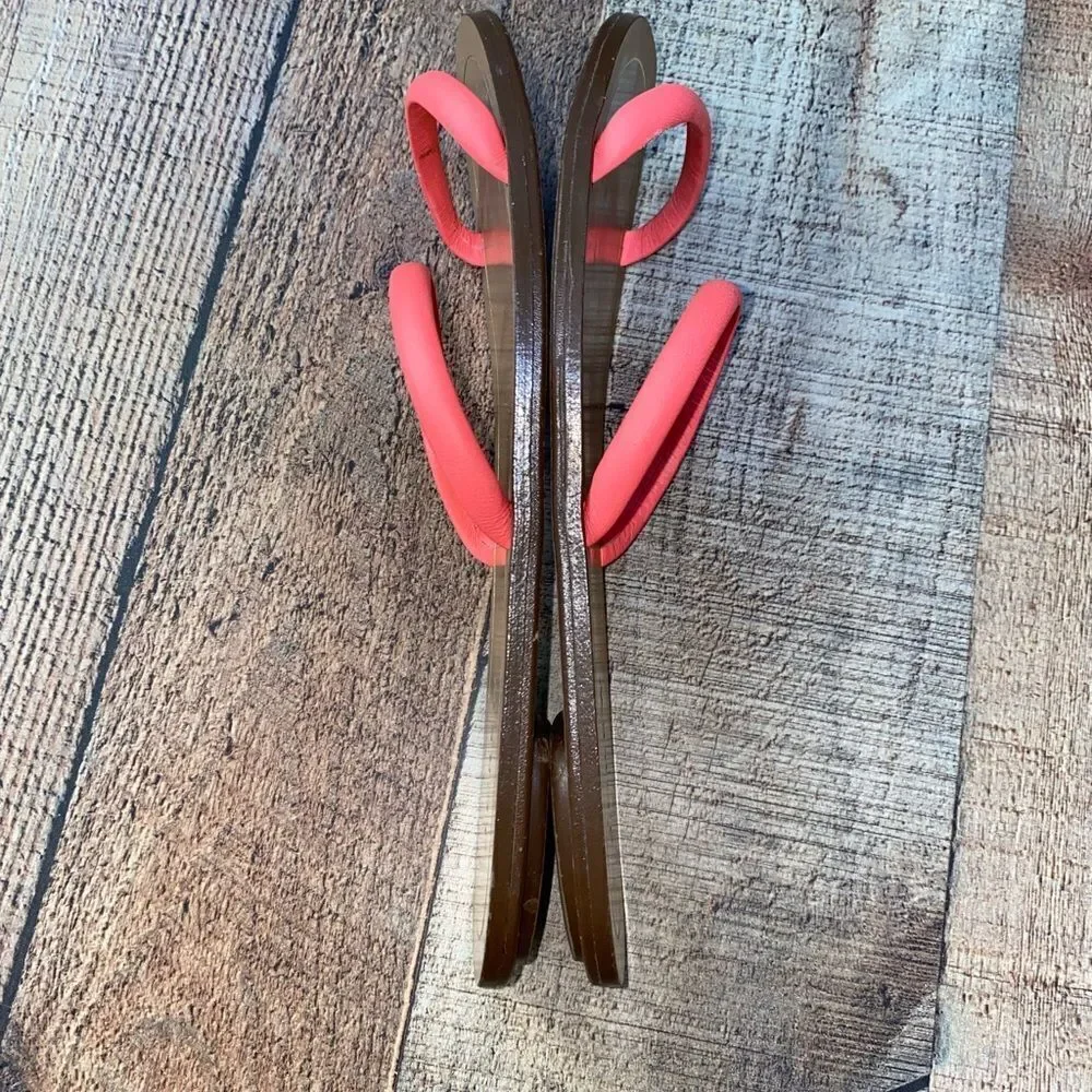 J.Crew Isla Coral Leather Sandals/Flats